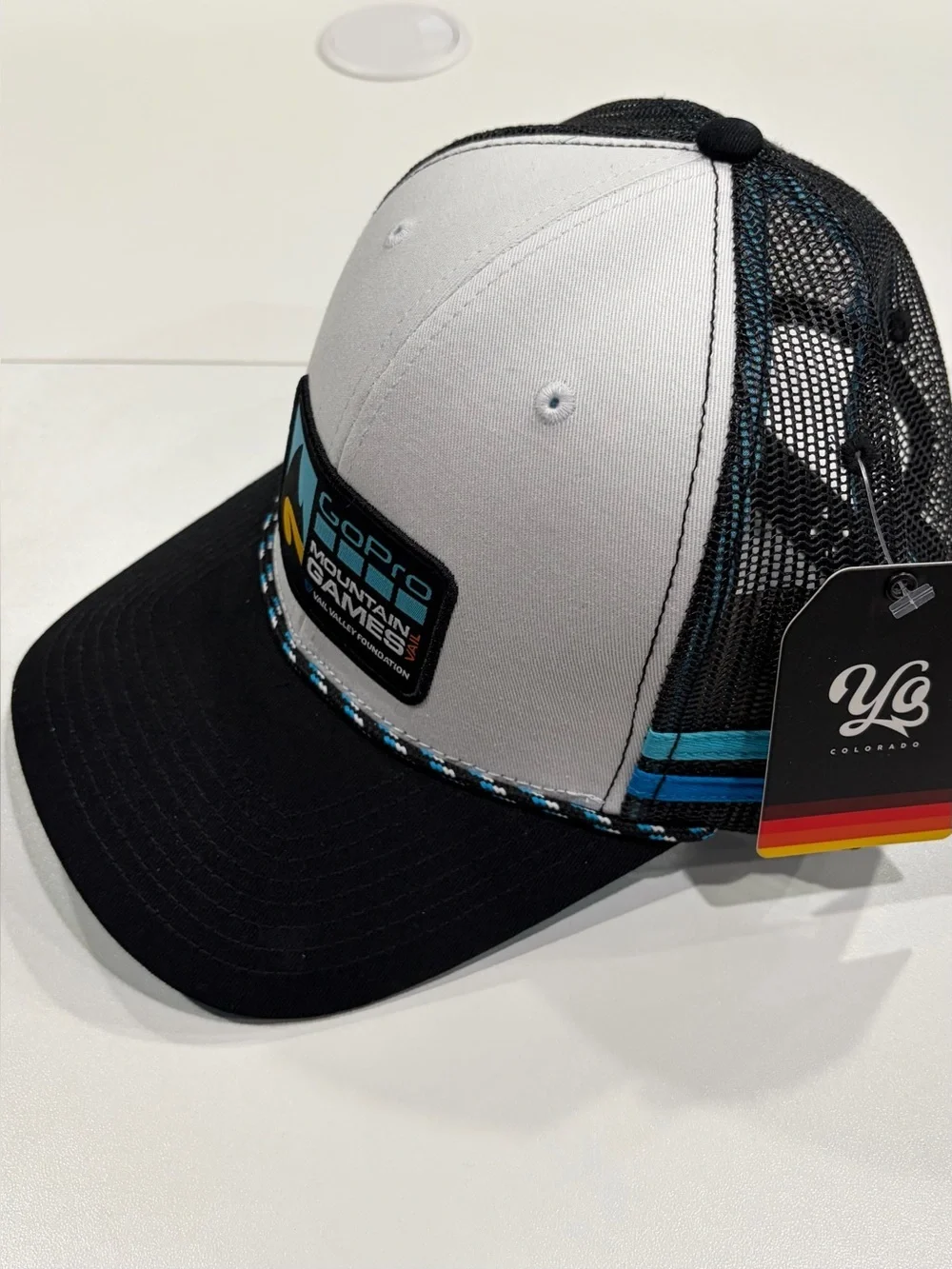 Yo Colorado Adult White GoPro Mountain Games 2025 Athlete Hat NWT Cap Ballcap